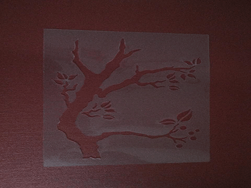 塑胶透明胶片激光雕花