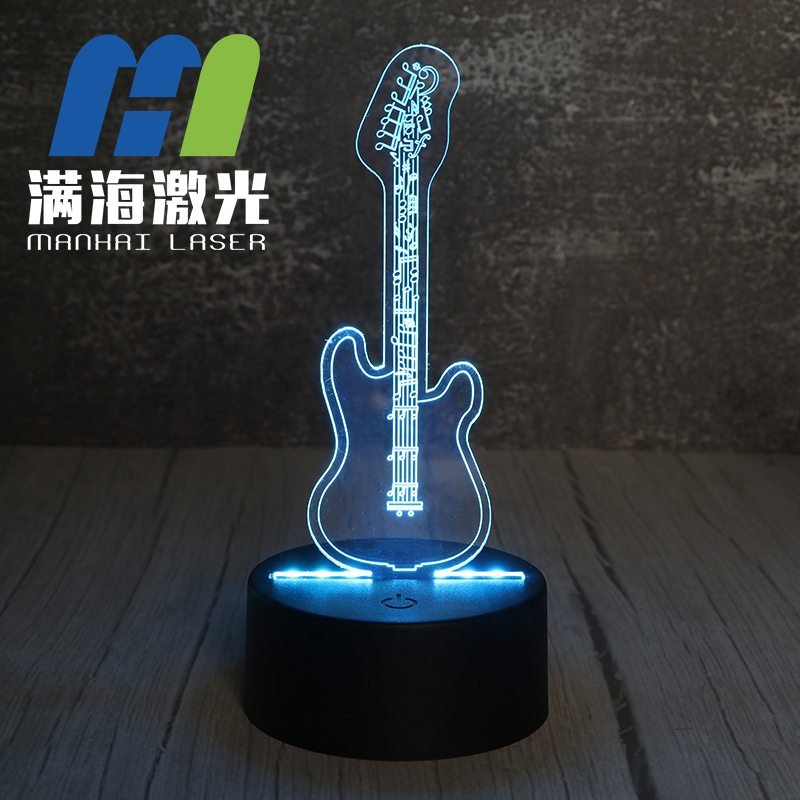 吉他乐器造型3d小夜灯床头灯