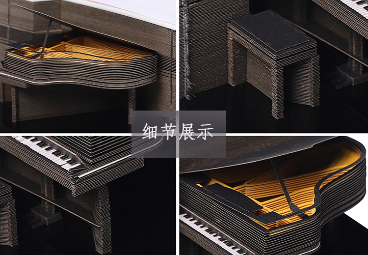 日本立体模型便签纸钢琴3D便签厂家直销