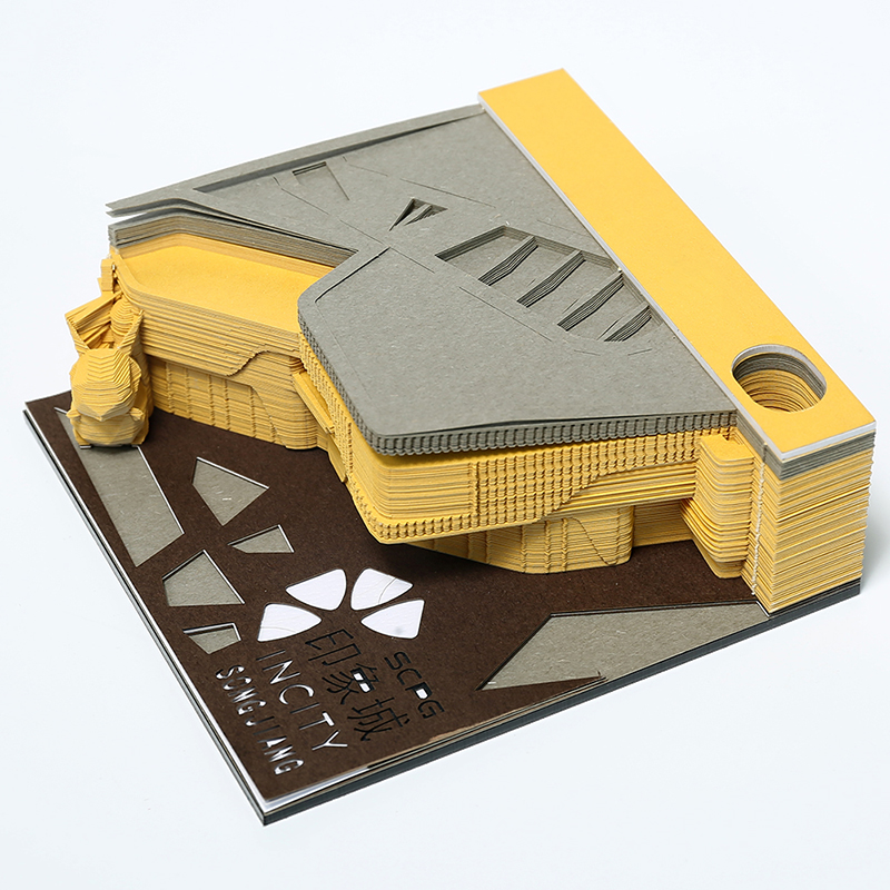 3d立体便签纸建筑景观印象城3d便签纸定制厂家